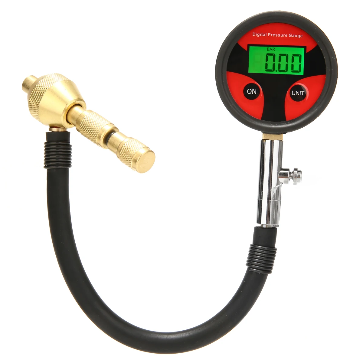 Mayitr 1pc Digital Rapid Tyre Tire Pressure Gauge Profession Car Bike Motorcycle Tyre Tester Deflator Tool 4WD 4x4+2 Tire Cores