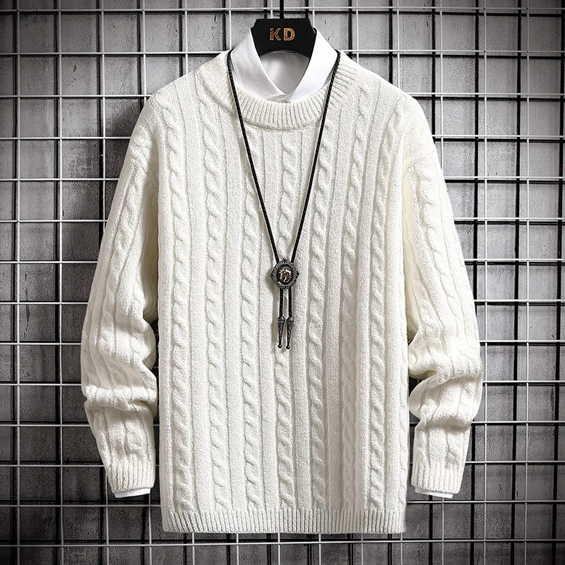 Male Pullovers Thick Warm Fashion Knitwear Mens Sweaters Round Collar Tops Casual Streetwear New Sweater homme
Male Pullovers Thick Warm Fashion Knitwear Mens Sweaters Round Collar Tops Casual Streetwear New Sweater homme