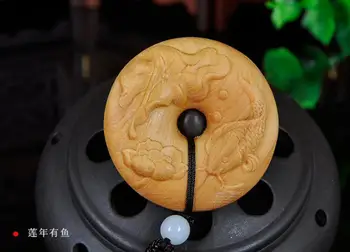 LETSFUN Fine Jewelry Chinese Cedar Wood Carving Safety Buckle Symbolizes Safety and Good Luck Free Shipping 
LETSFUN Fine Jewelry Chinese Cedar Wood Carving Safety Buckle Symbolizes Safety and Good Luck Free Shipping