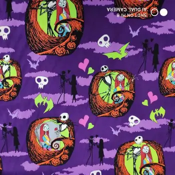 50*140cm Cotton Plain Weave Quilting Cartoon Fabric Halloween Skeleton Patchwork Needlework DIY Handmade Cloth Sewing Material
50*140cm Cotton Plain Weave Quilting Cartoon Fabric Halloween Skeleton Patchwork Needlework DIY Handmade Cloth Sewing Material