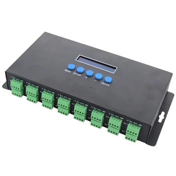 

Bc-216 Two Port 16 Channels Artnet To Spi / Dmx Ws2811 Ws2812B Sk6812 2801 8806 Led Pixel Controller 340Pixels 16Ch Dc5V-24V