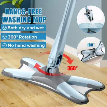 Manual Hand Wash Free 360 Degree Flat Floor Mops with Microfiber Pads for House Cleaning X type Mop Kitchen Cleaning Tools
Manual Hand Wash Free 360 Degree Flat Floor Mops with Microfiber Pads for House Cleaning X type Mop Kitchen Cleaning Tools