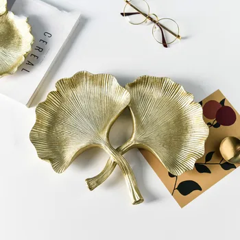 Creative Golden Ginkgo Biloba Tray Jewelry Tray Ring Earrings Decorative Dish Snack Grocery Storage Tray Dressing Table Display
Creative Golden Ginkgo Biloba Tray Jewelry Tray Ring Earrings Decorative Dish Snack Grocery Storage Tray Dressing Table Display