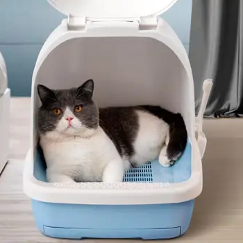 Fully Enclosed Cat Litter Basin Deodorization Super Large Anti-splash Cat Litter Basin Anti-odor Cat Litter Basin
Fully Enclosed Cat Litter Basin Deodorization Super Large Anti-splash Cat Litter Basin Anti-odor Cat Litter Basin