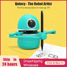 

Robot Artist Intelligent Automatic Drawing Robot Painting Robot Suit USB Rechargeable Educational Smart Robot Toy Children Gift