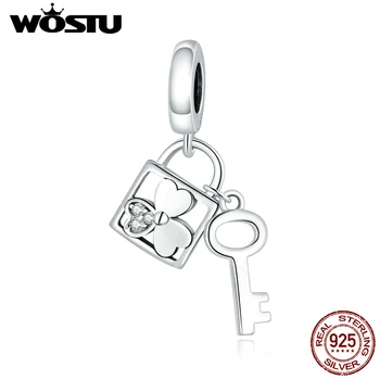 WOSTU 925 Sterling Silver Lucky Key Bead Charm Fit Original Bracelet DIY Necklace Pendant Wedding Jewelry CQC1689
WOSTU 925 Sterling Silver Lucky Key Bead Charm Fit Original Bracelet DIY Necklace Pendant Wedding Jewelry CQC1689
