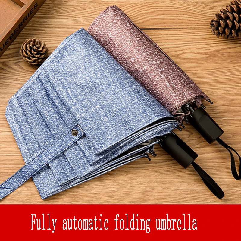 Fashion Men's Automatic Folding Umbrella Ladies Portable Sun Umbrella Large Windproof Umbrella 3 Fold 8K Travel Umbrella
Fashion Men's Automatic Folding Umbrella Ladies Portable Sun Umbrella Large Windproof Umbrella 3 Fold 8K Travel Umbrella