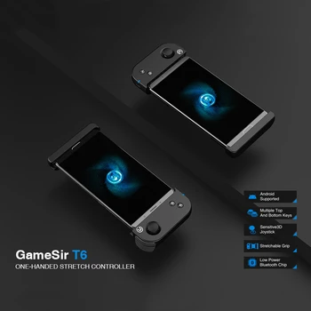 GameSir T6 Bluetooth Wireless Mobile Gamepad, Game Controller for FPS and MOBA, Android Version, Ship from Spain
GameSir T6 Bluetooth Wireless Mobile Gamepad, Game Controller for FPS and MOBA, Android Version, Ship from Spain
