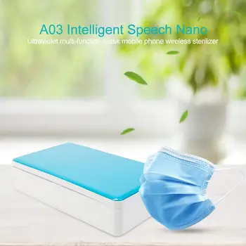 Voice Nano Sterilizer Box Ultraviolet Multi-function Disinfection Cabinet Wireless Sterilizer Machine for Mobile Phone Jewelry
Voice Nano Sterilizer Box Ultraviolet Multi-function Disinfection Cabinet Wireless Sterilizer Machine for Mobile Phone Jewelry