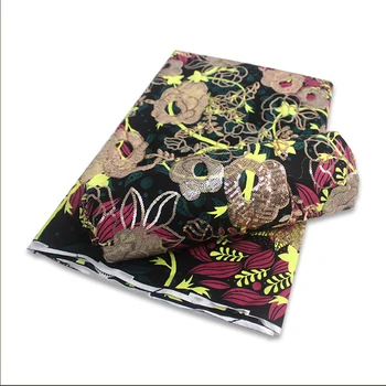 Latest Sequins African Fabrics 100% Cotton Batiki Wax Prints Kitenge/Pagnes/Kikwembe Embroidered Sequins YXL-29
Latest Sequins African Fabrics 100% Cotton Batiki Wax Prints Kitenge/Pagnes/Kikwembe Embroidered Sequins YXL-29