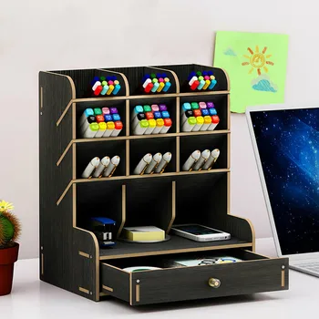 Multi-function Storage Box Wooden Pen Pencil Holder Container Desk Organizer Home Office Sundries Storage Case Box
Multi-function Storage Box Wooden Pen Pencil Holder Container Desk Organizer Home Office Sundries Storage Case Box