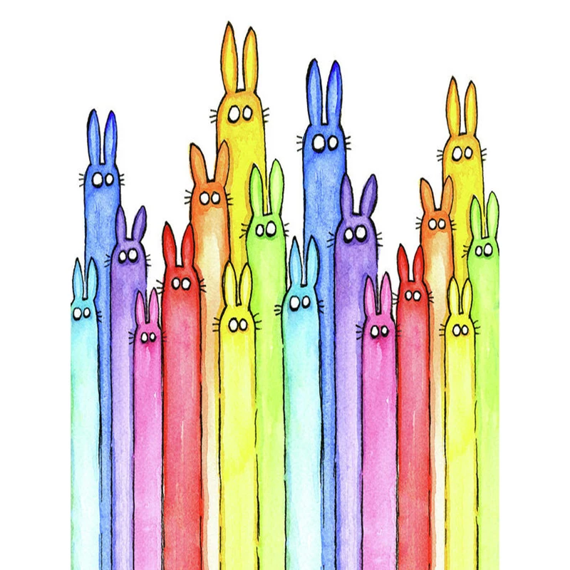DIY Painting By Numbers Colored Rabbit Kit Oil Picture By Numbers Modern Wall Art Painting on Canvas Home Decoration Gift
DIY Painting By Numbers Colored Rabbit Kit Oil Picture By Numbers Modern Wall Art Painting on Canvas Home Decoration Gift
