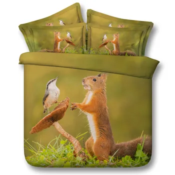 Squirrels and birds Digital print Bedding Set Quilt Cover Design Bed Set Bohemian a Mini Van Bedclothes 3pcs JF112
Squirrels and birds Digital print Bedding Set Quilt Cover Design Bed Set Bohemian a Mini Van Bedclothes 3pcs JF112