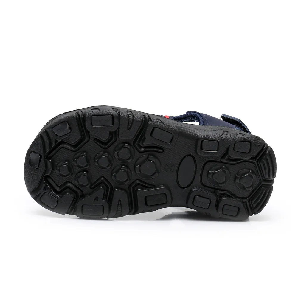 Apakowa Ankle Unisex Kids Boys Sandals Hollow Breathable Toddler Sandals Hook&Loop Sport Summer Girl Sandals Childrens Shoes
