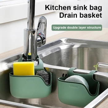 Kitchen Sink Drain Basket Hanging Bag Adjustable Faucet Sponge Rack Washing Vegetables Dish Sink Storage Hanging Basket Gadgets
Kitchen Sink Drain Basket Hanging Bag Adjustable Faucet Sponge Rack Washing Vegetables Dish Sink Storage Hanging Basket Gadgets