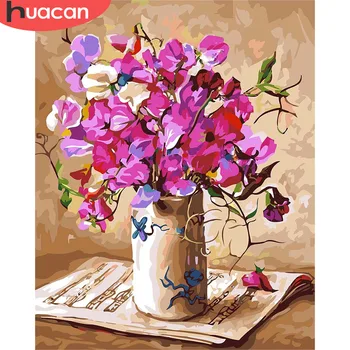 HUACAN Oil Painting By Numbers Flowers In Vase HandPainted Kits Drawing Canvas DIY Pictures Home Decoration Gift
HUACAN Oil Painting By Numbers Flowers In Vase HandPainted Kits Drawing Canvas DIY Pictures Home Decoration Gift