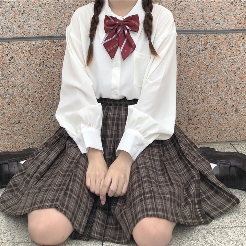 Japanese School Uniforms JK Long Sleeve Shirts Female Sailor Costumes JK Uniform Tops White Polo Shirt Blouses Clothes for Women
Japanese School Uniforms JK Long Sleeve Shirts Female Sailor Costumes JK Uniform Tops White Polo Shirt Blouses Clothes for Women
