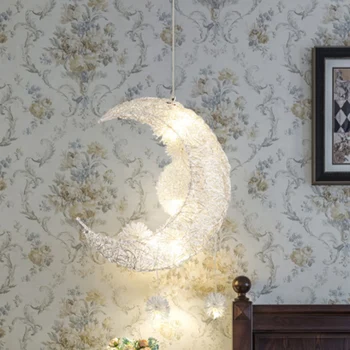 LED Aluminum Moon Chandelier Golden Nordic Artistic Hanging Lamps Decorative Fixture Lighting Led Home Lights For Kids Bedroom
LED Aluminum Moon Chandelier Golden Nordic Artistic Hanging Lamps Decorative Fixture Lighting Led Home Lights For Kids Bedroom