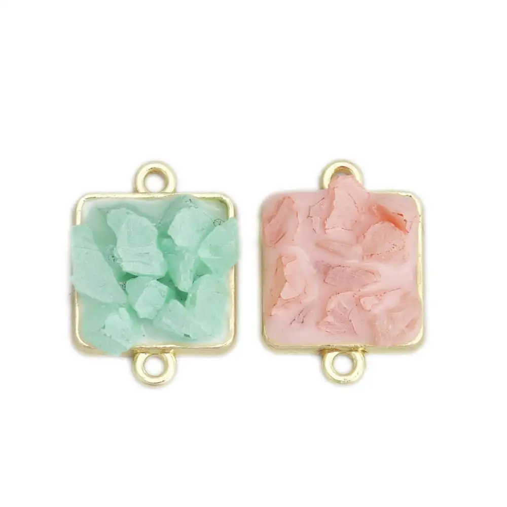 DoreenBeads Fashion Zinc Based Alloy & Stone Connectors Rectangle Gold Colorful Enamel Jewelry DIY Charms 24mm x 11mm, 10 PCs
DoreenBeads Fashion Zinc Based Alloy & Stone Connectors Rectangle Gold Colorful Enamel Jewelry DIY Charms 24mm x 11mm, 10 PCs