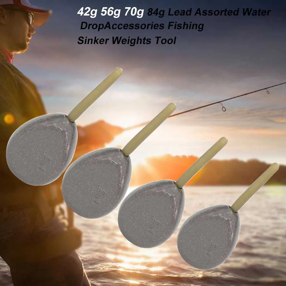 42g 56g 70g 84g Fishing Sinker Lead Solid Accessories Outdoor Tackle Weights Tool Strong Swivels Assorted Carp Water Drop
42g 56g 70g 84g Fishing Sinker Lead Solid Accessories Outdoor Tackle Weights Tool Strong Swivels Assorted Carp Water Drop
