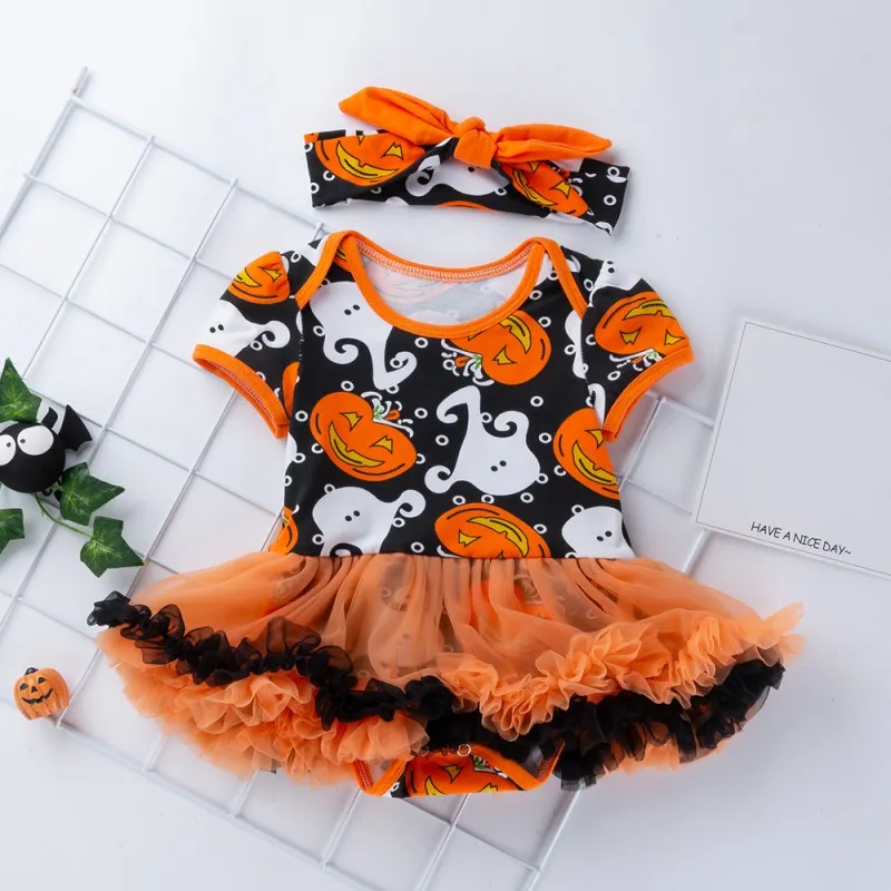 2Pcs Cute Baby Girl Halloween Costume Short Sleeve Cartoon Pumpkin Pattern Romper Dress+Headband Skirt Outfits #M
2Pcs Cute Baby Girl Halloween Costume Short Sleeve Cartoon Pumpkin Pattern Romper Dress+Headband Skirt Outfits #M