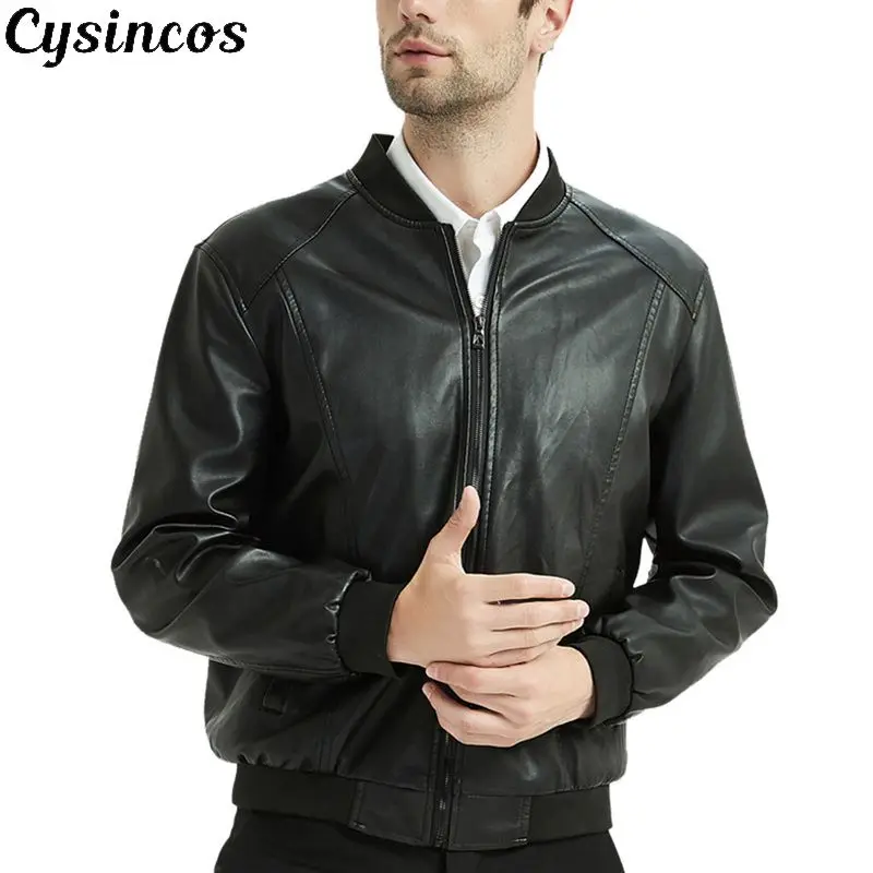 CYSINCOS Brand Leather Jacket Men 2019 Winter Motorcycle Men's Slim Fit Leather Jackets Coats Male Bomber Jackets Outerwear
CYSINCOS Brand Leather Jacket Men 2019 Winter Motorcycle Men's Slim Fit Leather Jackets Coats Male Bomber Jackets Outerwear