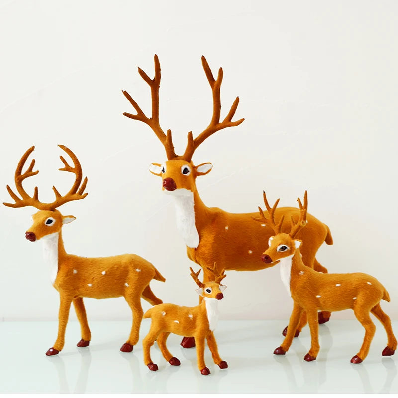 Christmas Rindeer Plush Simulation Deer Elk Animal Models Kids Toy Xmas New Year Gift Home Outdoor Decoration
Christmas Rindeer Plush Simulation Deer Elk Animal Models Kids Toy Xmas New Year Gift Home Outdoor Decoration