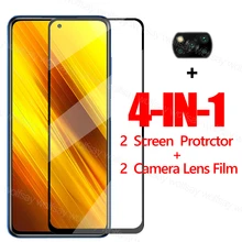 Protecteur d'écran pour Xiaomi, Film en verre trempé NFC pour POCO X3 Pro, F3, F2, M3 Pro, 5G, X3, GT=