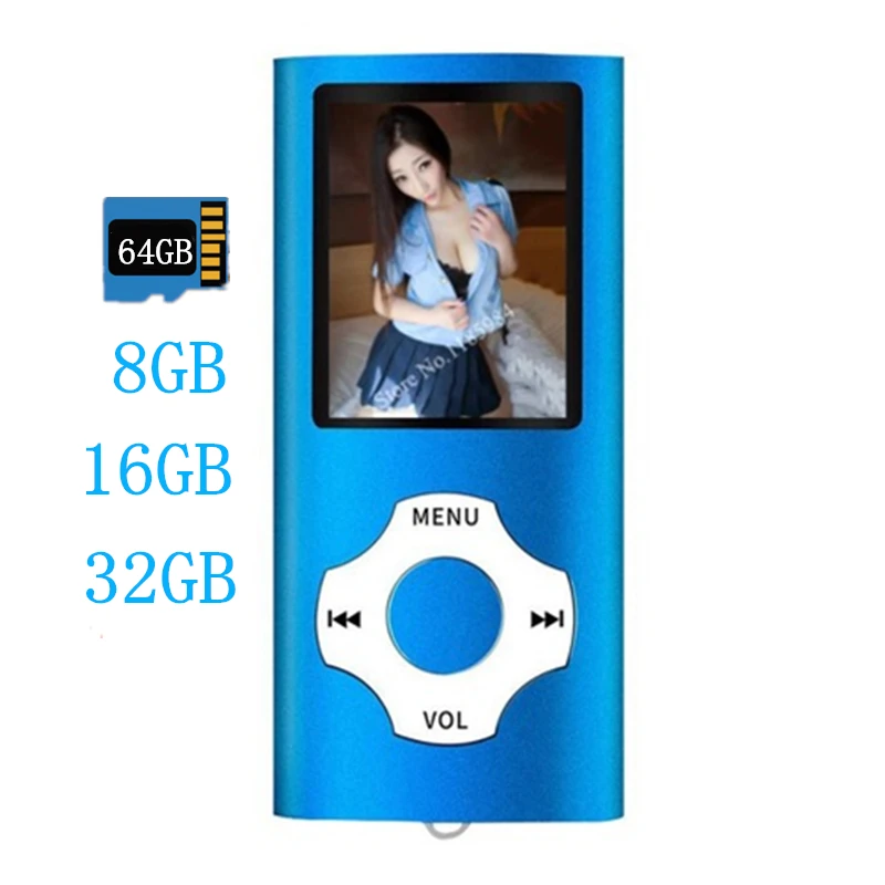 Хит продаж 2020 продукции Usb мини MP3-плеер с ЖК-экраном Поддержка 64 Гб микро SD TF карта