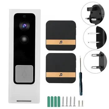 720P HD Wireless WIFI Video Doorbell Smart Low Consumption Camera Doorbell Intercom Doorbell
720P HD Wireless WIFI Video Doorbell Smart Low Consumption Camera Doorbell Intercom Doorbell
