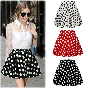 Women Girls Adult Tutu Skirts Vintage High Elastic Waist Stretch Skater Flared Pleated Swing Party Casual Skirt Polka Dots
Women Girls Adult Tutu Skirts Vintage High Elastic Waist Stretch Skater Flared Pleated Swing Party Casual Skirt Polka Dots