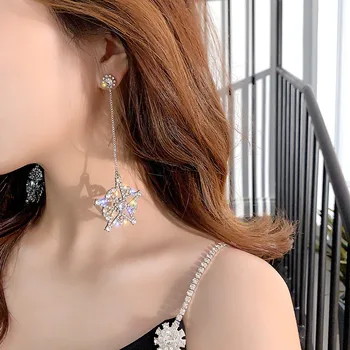 FYUAN Big Pentagram Rhinestone Drop Earrings for Women Long Tassel Crystal Dangle Earrings Statement Earrings Jewelry
FYUAN Big Pentagram Rhinestone Drop Earrings for Women Long Tassel Crystal Dangle Earrings Statement Earrings Jewelry