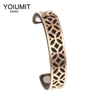 

Cremo Bracelets Bangles For Women Stainless Steel Jewelry Bijoux Femme Manchette Colourful Leather Belt Reversible Cuff Bangles