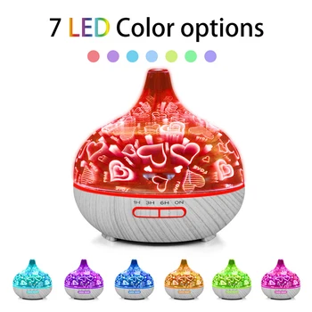 400ml Remote Control Aromatherapy Diffuser Air Humidifier 3D Glass Wood Ultrasonic LED Timer Essential Oil Mist Aroma Diffuser
400ml Remote Control Aromatherapy Diffuser Air Humidifier 3D Glass Wood Ultrasonic LED Timer Essential Oil Mist Aroma Diffuser