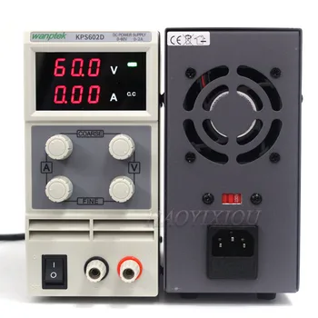 KPS602D Adjustable 60V 2A 110V-230V 0.1V/0.01A EU LED digital display switching DC Power Supply portable laboratory power supply
KPS602D Adjustable 60V 2A 110V-230V 0.1V/0.01A EU LED digital display switching DC Power Supply portable laboratory power supply