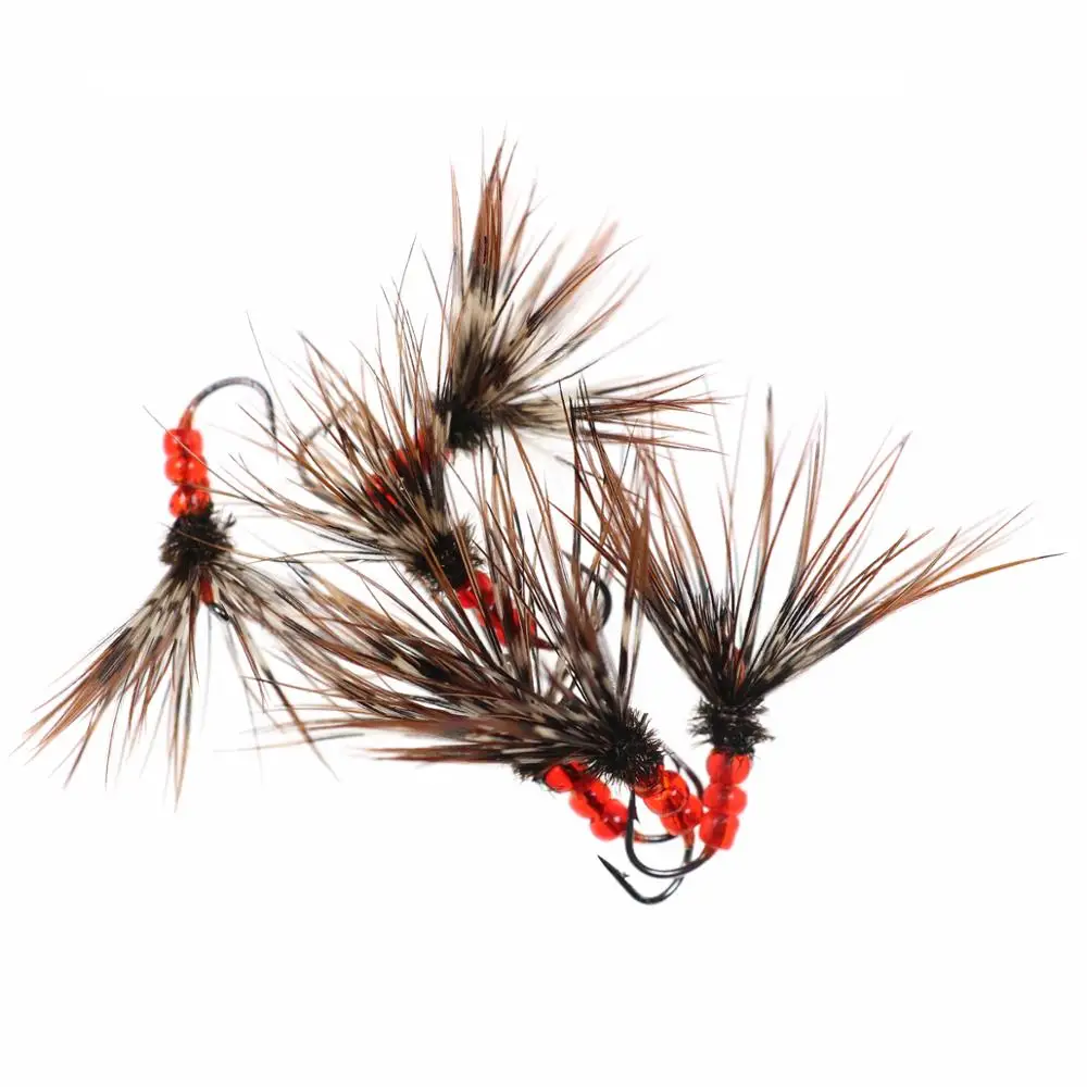 Bimoo 6PCS #12 Red Green Tenkara Fishing Flies with Plastic Bead Dropper Superb Simple Brown Brook Rainbow Trout Fishing Flies
Bimoo 6PCS #12 Red Green Tenkara Fishing Flies with Plastic Bead Dropper Superb Simple Brown Brook Rainbow Trout Fishing Flies