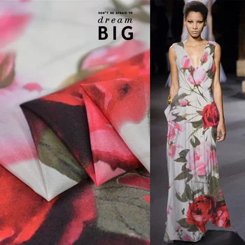 100cm*140cm Rose Design Wedding Dress Fabric Pure Silk Crepe De Chine
100cm*140cm Rose Design Wedding Dress Fabric Pure Silk Crepe De Chine