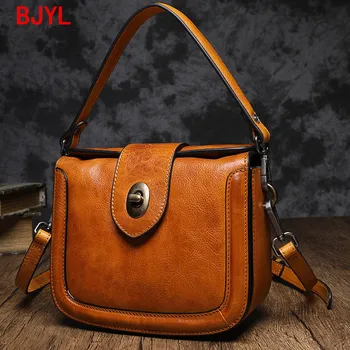 Niche Leather Handbag Women's Bag 2020 New Retro Handmade Bag Female Portable Messenger Bag Wild Casual Saddle Bags Vintage Lock
Niche Leather Handbag Women's Bag 2020 New Retro Handmade Bag Female Portable Messenger Bag Wild Casual Saddle Bags Vintage Lock