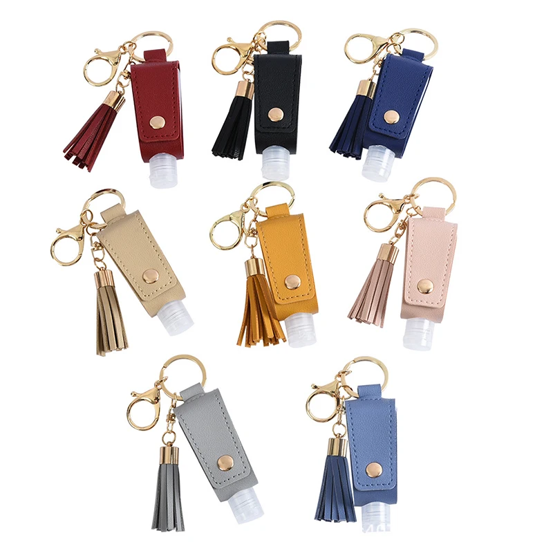 Free Hand Sanitizer Bottle Flip Leather Case Keychain Portable Disinfectant PU Empty Travel Bottle Keyring Fringed Pendant
Free Hand Sanitizer Bottle Flip Leather Case Keychain Portable Disinfectant PU Empty Travel Bottle Keyring Fringed Pendant