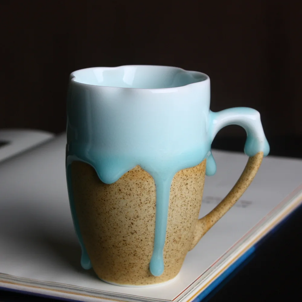 High grade Coffee Mug Amusing Couple Cup Ceramic Mug with Pottery Flow glaze Tea Milk Cup Office Home Drinkware Drop ship
High grade Coffee Mug Amusing Couple Cup Ceramic Mug with Pottery Flow glaze Tea Milk Cup Office Home Drinkware Drop ship
