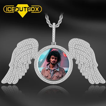 Custom Made Picture Angel Wing Medallions Pendant Necklace Fit With Big Chains AAA Cubic Zircon Men Hip hop Jewelry Tennis Chain
Custom Made Picture Angel Wing Medallions Pendant Necklace Fit With Big Chains AAA Cubic Zircon Men Hip hop Jewelry Tennis Chain