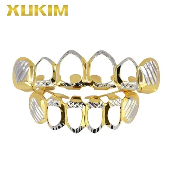 GH283 Xukim Jewelry Foctory Price Drop Ship Hip Hop Rapper Vampire Grillz Dental Jewelry Gold Two Colors Hollow Grillz 
GH283 Xukim Jewelry Foctory Price Drop Ship Hip Hop Rapper Vampire Grillz Dental Jewelry Gold Two Colors Hollow Grillz