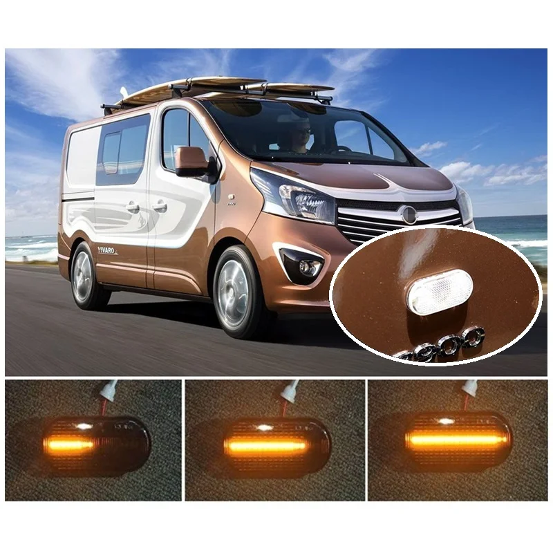 Dynamic LED Indicator Side Marker Signal fit for Opel / VAUXHALL VIVARO A Combi J7 Kasten F7 Pritsche Fahrgestell E7
Dynamic LED Indicator Side Marker Signal fit for Opel / VAUXHALL VIVARO A Combi J7 Kasten F7 Pritsche Fahrgestell E7