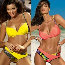 Biquíni 2020 plus size roupa de banho feminina conjunto de biquíni listrado 2 peça maiô tankini push up maiô beach wear biquini S-XXL(China)