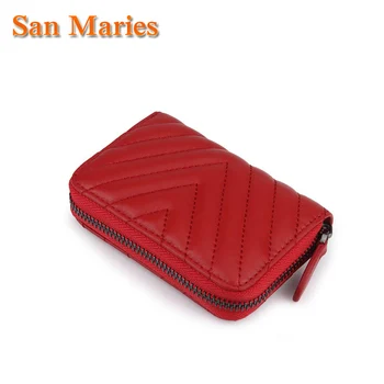 San Maries Luxury Designer Brand Sheepskin Genuine Leather Card Holder ID Brand Cards Bags Money Purses
San Maries Luxury Designer Brand Sheepskin Genuine Leather Card Holder ID Brand Cards Bags Money Purses