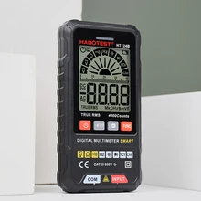 Capacitor Tester Multimeter Digital Professional Smart Voltmeter True RMS AC DC Voltage Ohm HZ Diode Continuity Meter HT124B Capacitor Tester Multimeter Digital Professional Smart Voltmeter True RMS AC DC Voltage Ohm HZ Diode Continuity Meter HT124B
