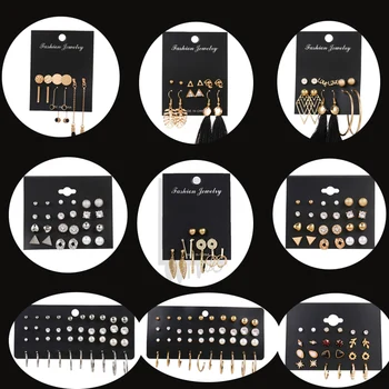 Trendy Small Stud Earrings For Women Luxury Crystal Flower Gold Earrings Set Punk Personality Party Fashion Jewelry oorbellen 
Trendy Small Stud Earrings For Women Luxury Crystal Flower Gold Earrings Set Punk Personality Party Fashion Jewelry oorbellen