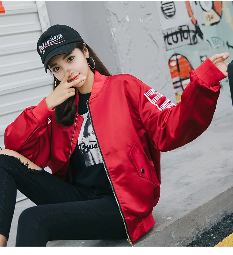 Spring and Autumn New College Wind Student BF Loose Fashion Sports Workwear Jacket Women S-XXL Pilot Baseball Jacket
Spring and Autumn New College Wind Student BF Loose Fashion Sports Workwear Jacket Women S-XXL Pilot Baseball Jacket