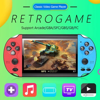 X7 Handheld Game Player AV TV Out MP3 MP4 Player GBA Color Screen 8GB Pocket Video Nostalgia Handheld Game Console
X7 Handheld Game Player AV TV Out MP3 MP4 Player GBA Color Screen 8GB Pocket Video Nostalgia Handheld Game Console