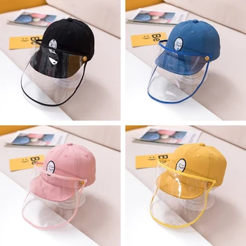

Baby face Protection Supply Anti-virus Face Shield Anti-Spitting Dustproof Protective Cover Cap Baseball Hat #Q